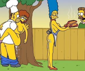 Imagem sobre Os Simpsons em Porno – Churrasco com a vizinha