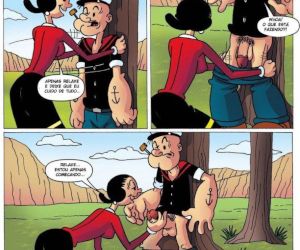 Imagem sobre Popeye e Olívia Palito em quadrinhos eróticos